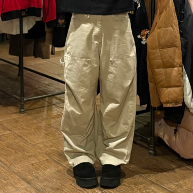 [HI] VTG 코튼 와이드 카고 팬츠