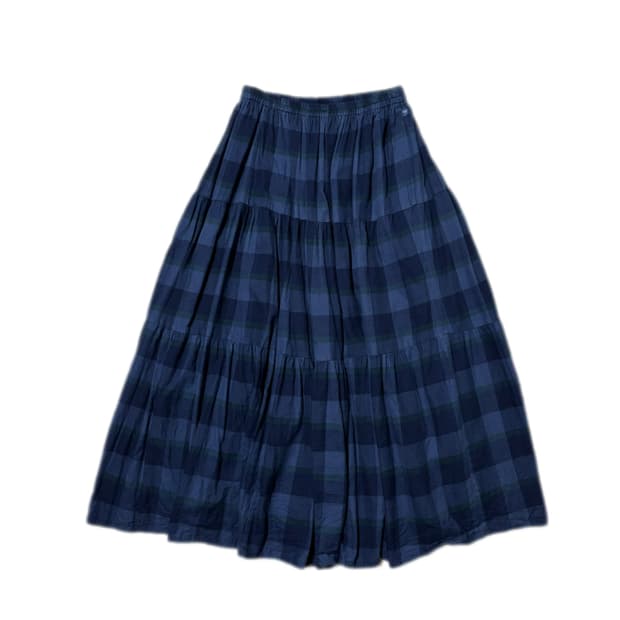 Rockmount check long skirt made in USA