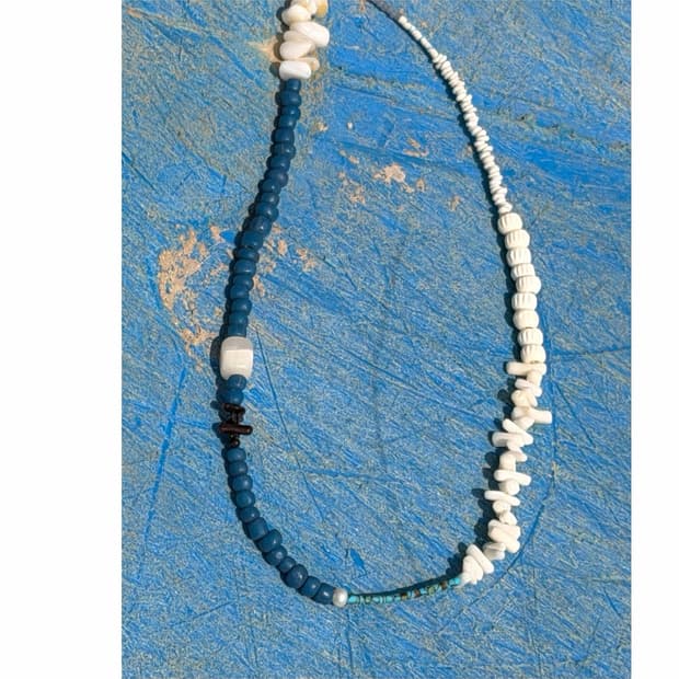 [rrrocnoc] mar fragment 산호 비즈목걸이