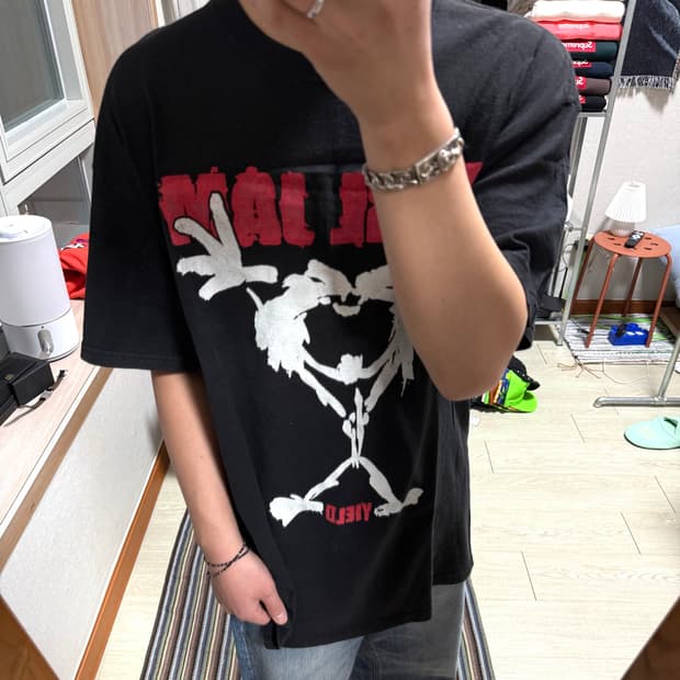 90s 펄 잼 반팔 티셔츠