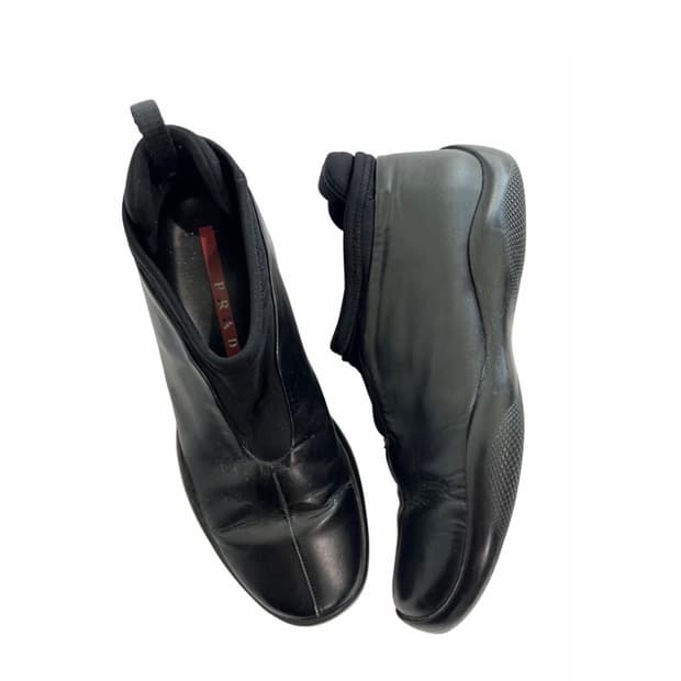 90s prada sports ankle loafers