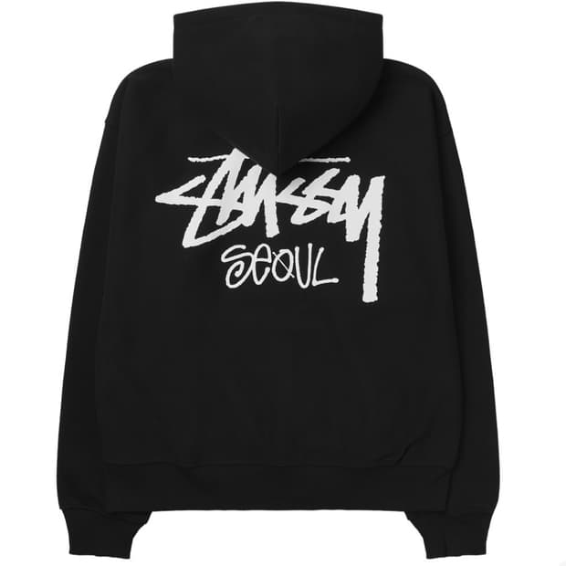 스투시 stussy 서울 seoul 후드집업 블랙 M