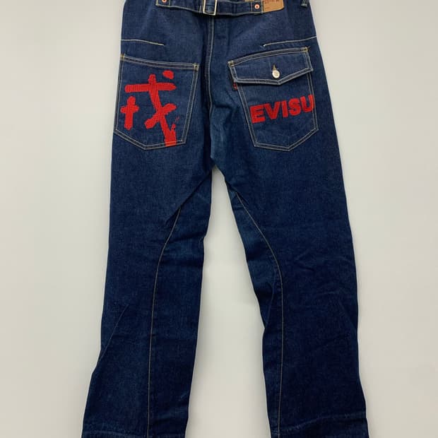 Evisu 엔지니어드 데님 팬츠