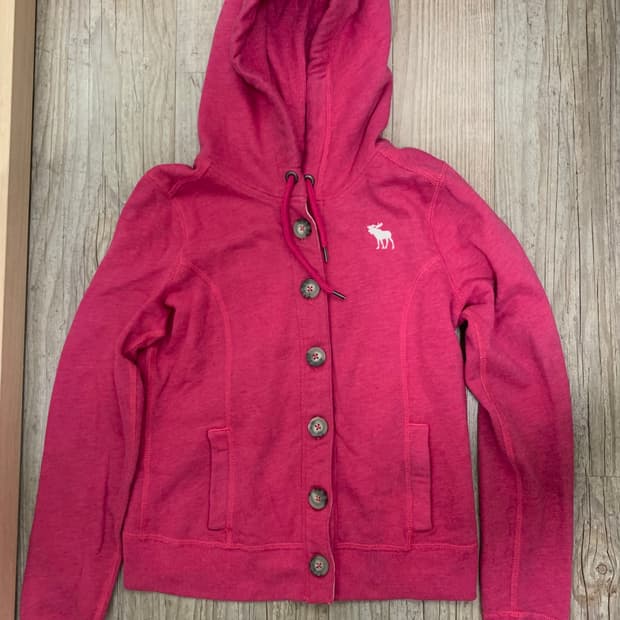 아베크롬비 핑크 후드집업
