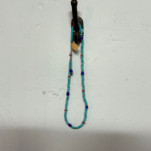 모쿠토 ‘단청’ 비즈 목걸이 [블루]