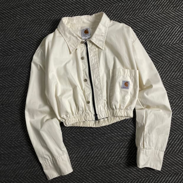 칼하트 크롭 리메이크 투웨이 셔츠 자켓y 3281