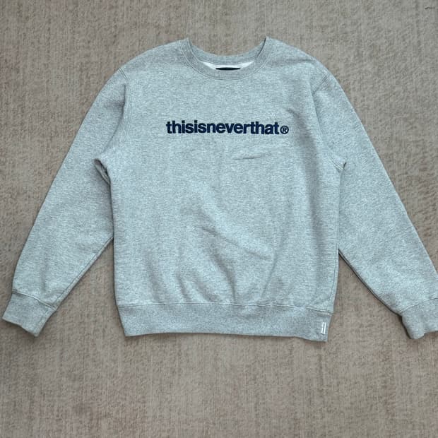 thisisneverthat 그레이 맨투맨
