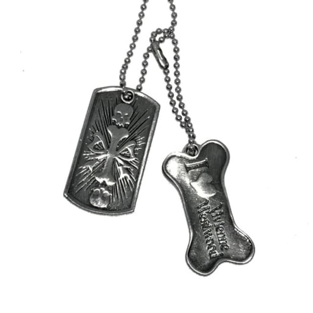 비비안웨스트우드 도그태그 군번줄 목걸이