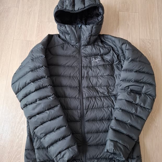 M 아크테릭스 세륨 후디 경량 패딩 자켓 블랙