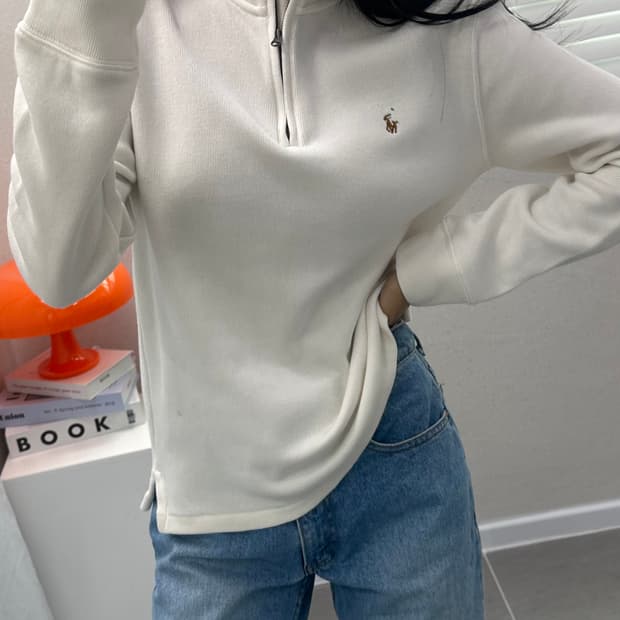 (WOMEN)폴로 반집업 티셔츠-M1119