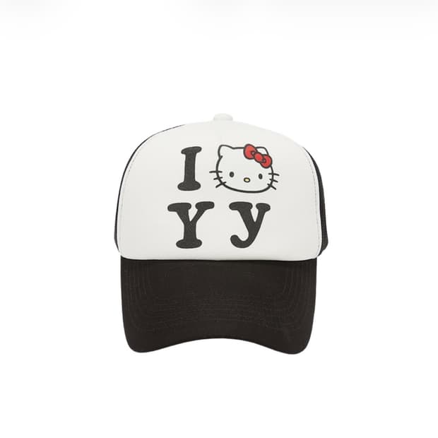 오픈 Yy x 헬로 키티 트러커캡 블랙