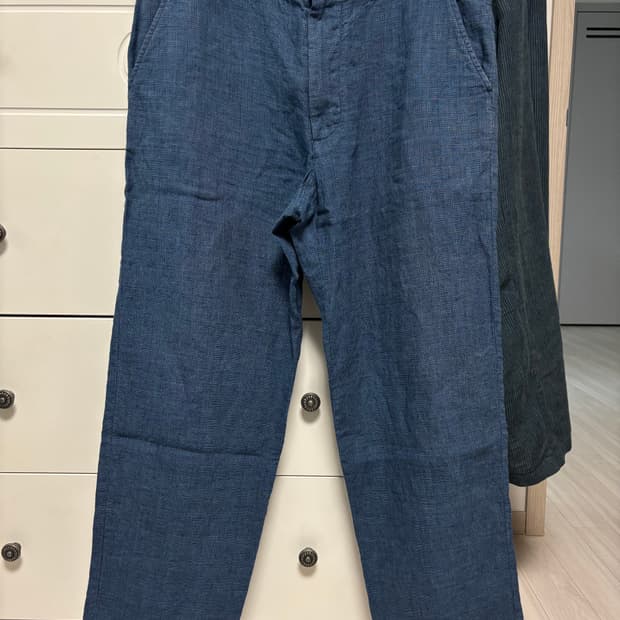 제이크루 클래식핏 린넨 트라우저 블루인디고 31x30