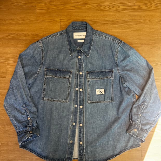 캘빈클라인 데님 셔츠 XL 레귤러 핏