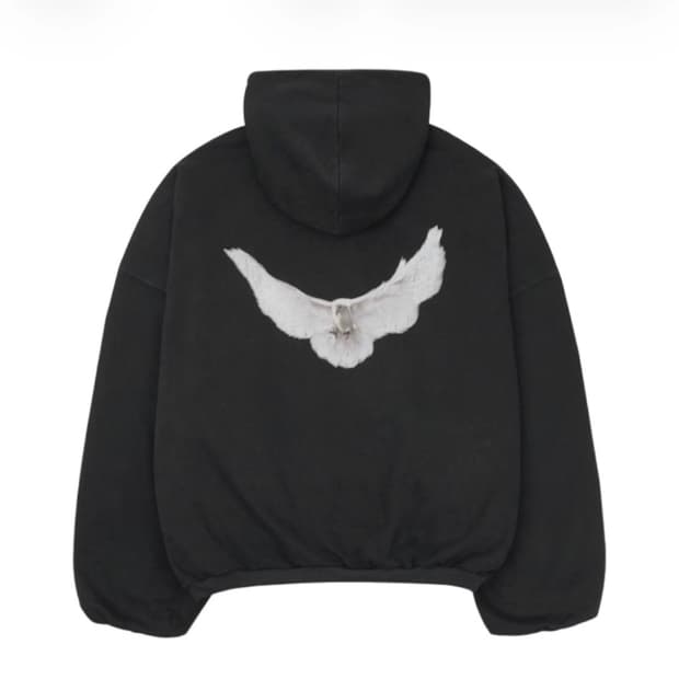 이지 갭 엔지니어드 바이 발렌시아가 도브 후드 워시드 블랙 M