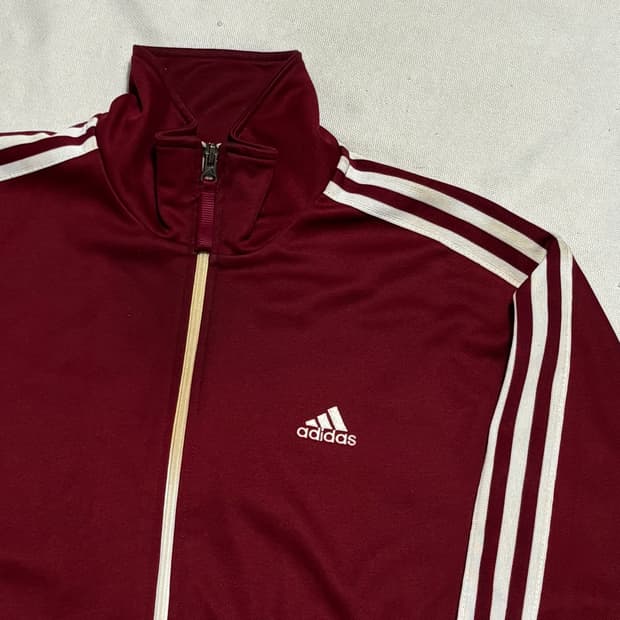 2XL 아디다스 빈티지 버건디 트렉탑
