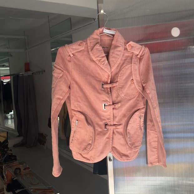 데님 원단배색 디테일자켓 