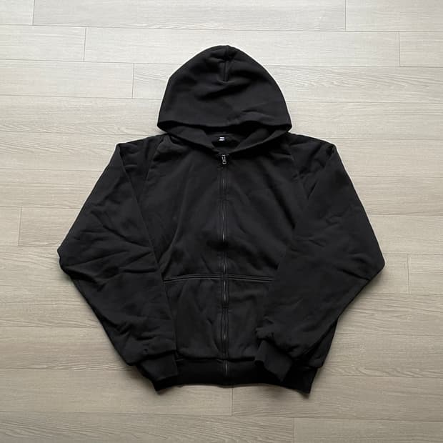 이지 갭 블랙 후드 집업 미발매
