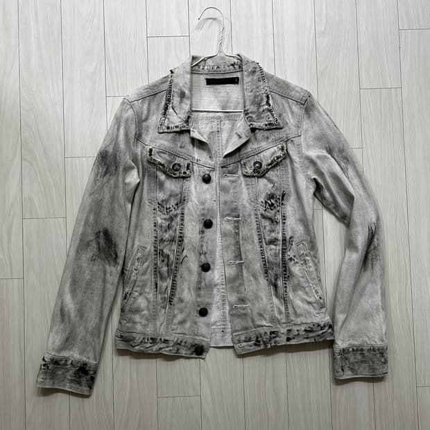 빈티지 데미지 크랙 데님 자켓 vkei fuga