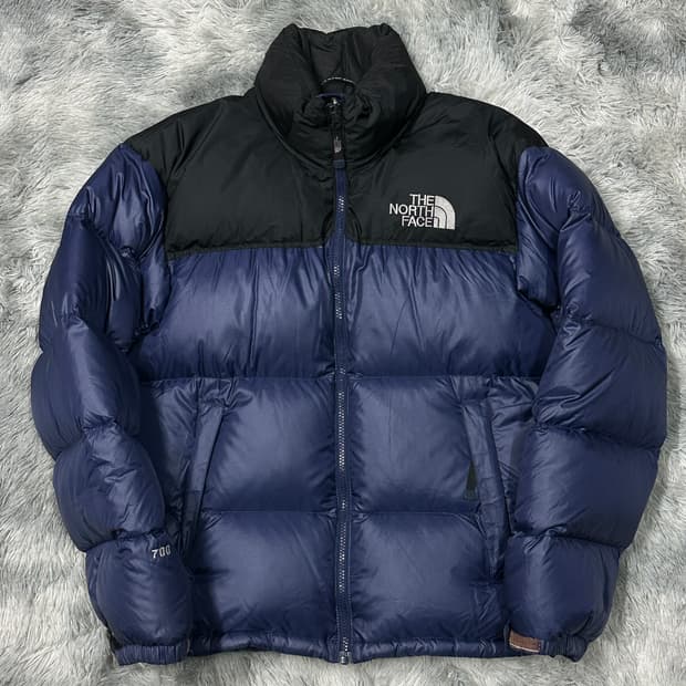 노스페이스 700 눕시 네이비 숏패딩 s