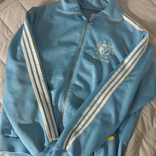 아디다스 하늘색 져지