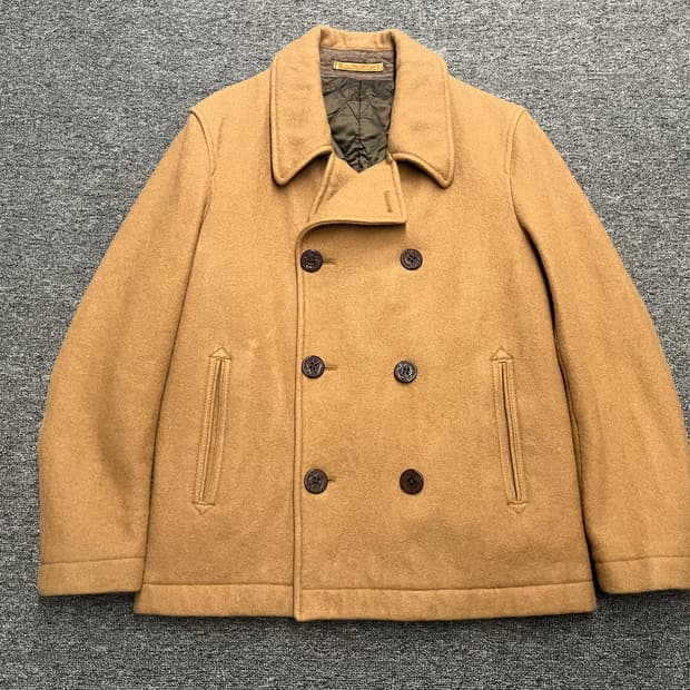 [95~100] BEAMS 빔즈 카멜 피코트 M