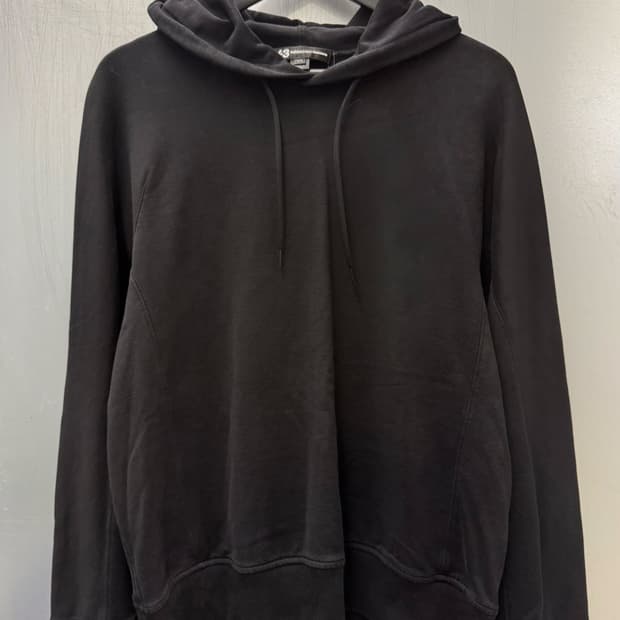 Y-3 요지야마모토 아디다스 블랙 로고 후드티
