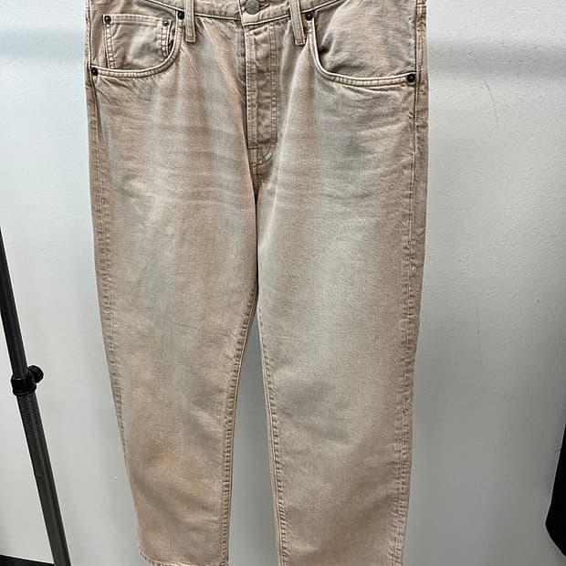 34) 아크네 베이지 워싱진 