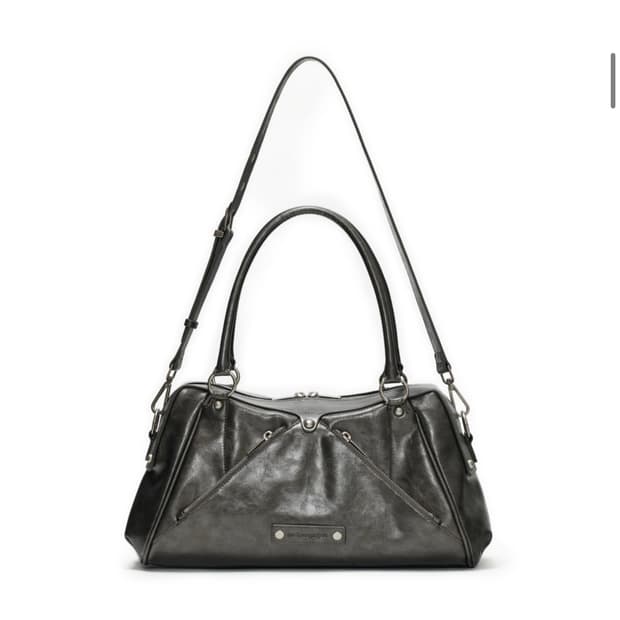 썬번프로젝트 Faux Leather M.O.S Bag