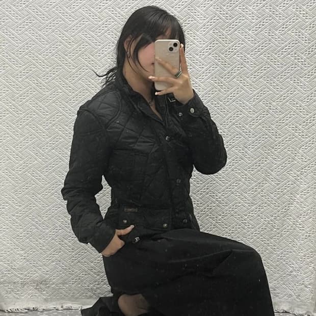 폴로 랄프로렌 코듀로이 카라 누빔 퀄팅 패딩 자켓 85 C06390