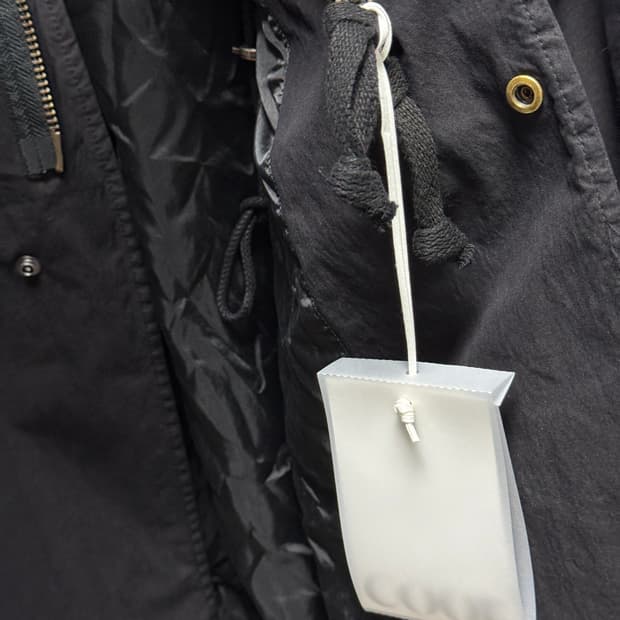 26ss 쿠어 가먼트 다이드 피쉬테일 파카 (워시드블랙)