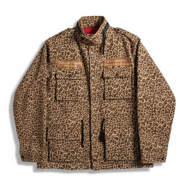 JINHOJEANS 레오파드 자켓 48사이즈