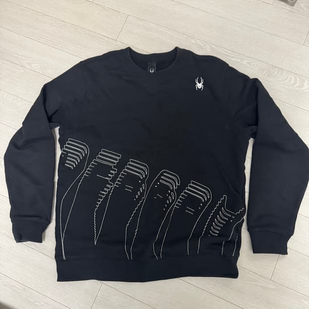 스파이더 맨투맨 블랙 L