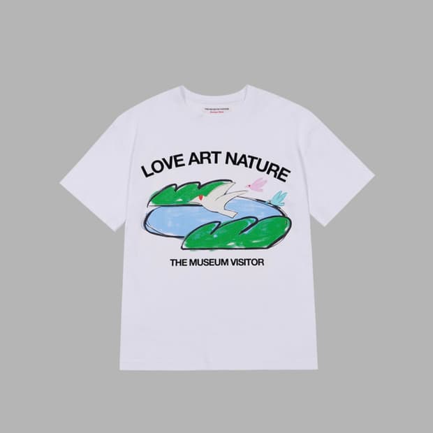 더뮤지엄비지터 LOVE ART NATURE 반팔 티셔츠 M