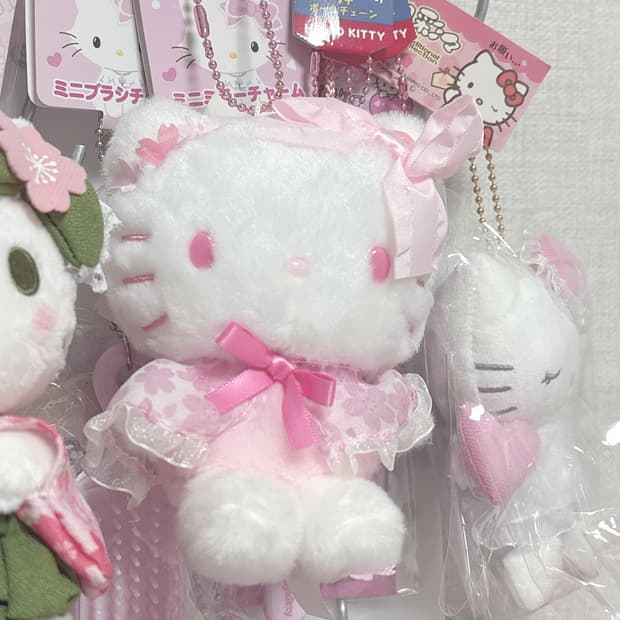 사쿠라 시리즈 마스코트 키홀더 인형 헬로키티