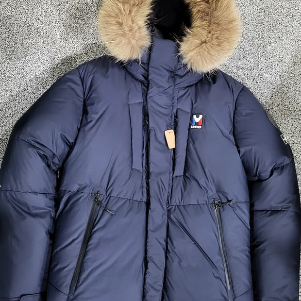 밀레 거위털 패딩 (퍼 후드)
