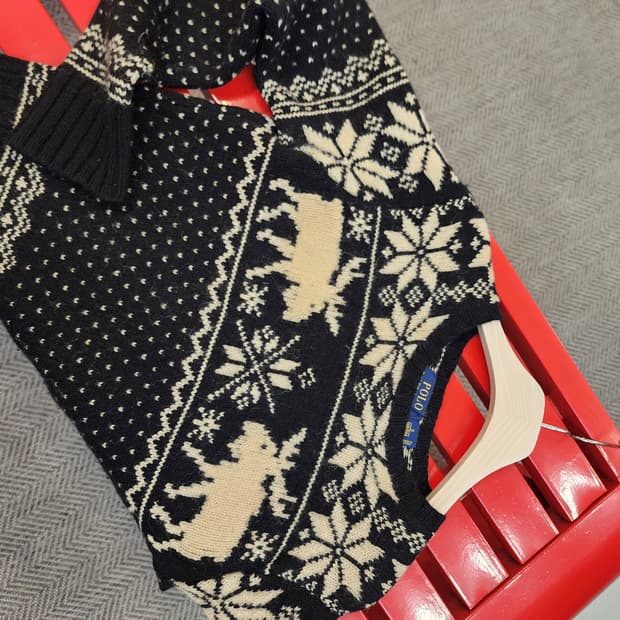 랄프로렌 폴로 노르딕 양모니트