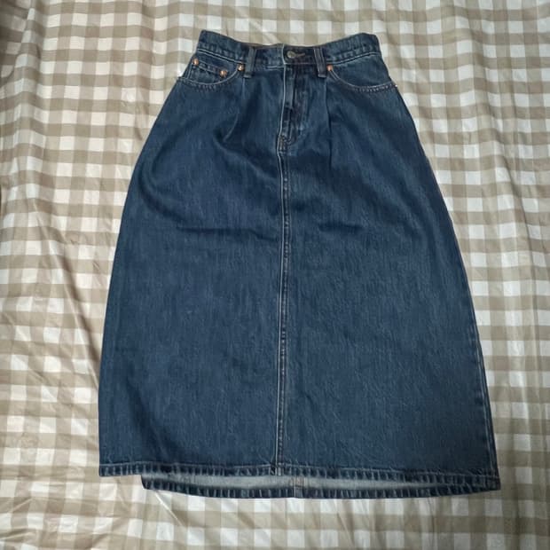 GAP 데님 롱스커트 24 빈티지 청치마 여성 롱스커트