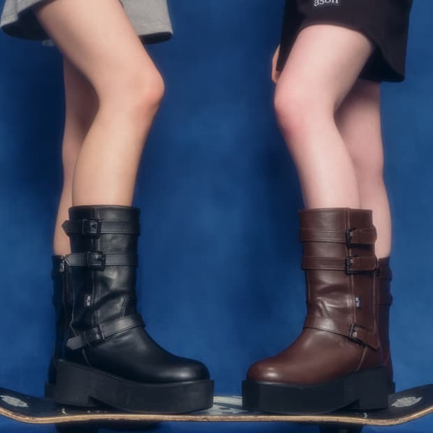 애즈온 마야 미디 버클 부츠 MAYA MIDI BUCKLE BOOTS