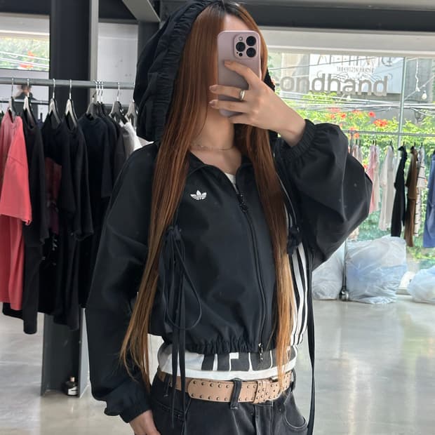 아디다스 리본 오프 플레이스드 삼선 트랙탑