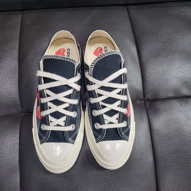 컨버스&꼼데가르송 로우 스니커즈