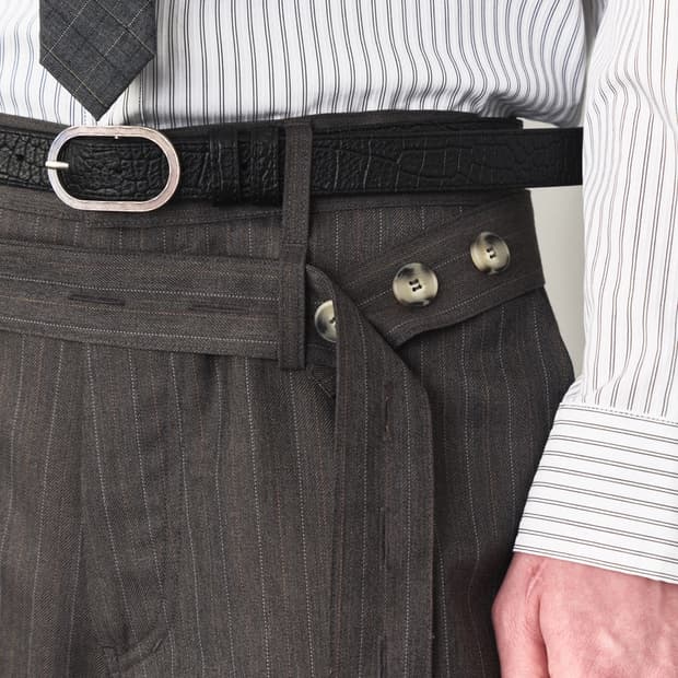 웨이비니스 26ss 레이어드 벨티드 트라우저