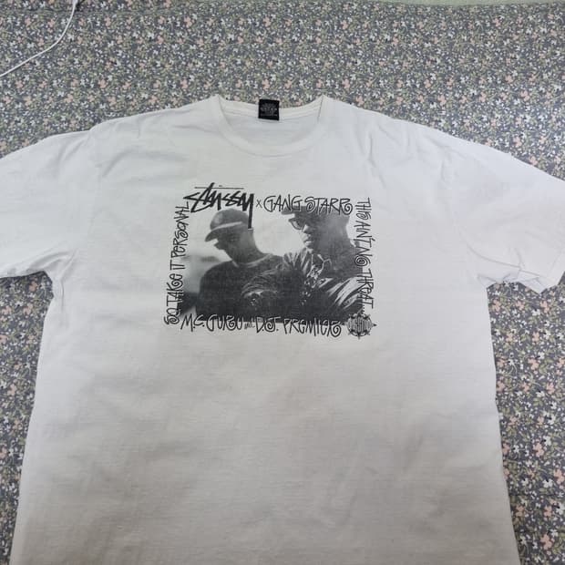스투시 갱스타 티셔츠 XXL