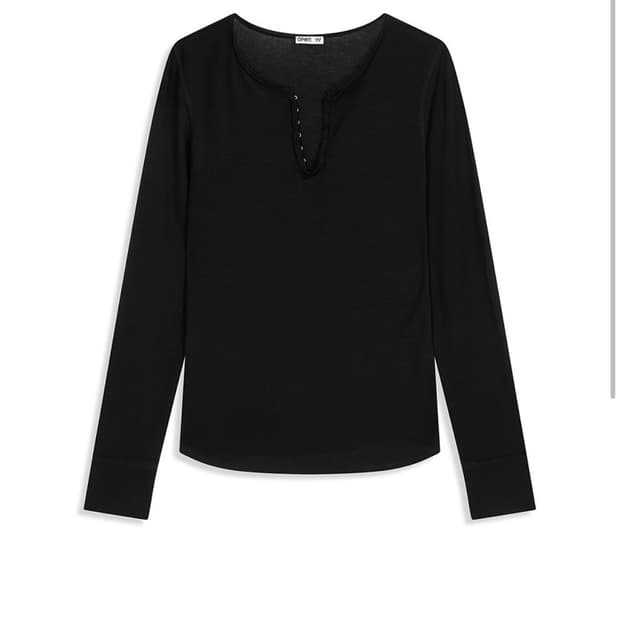 오픈와이와이 open yy HOOK HENLEY LONG SLEEVE ㅌ