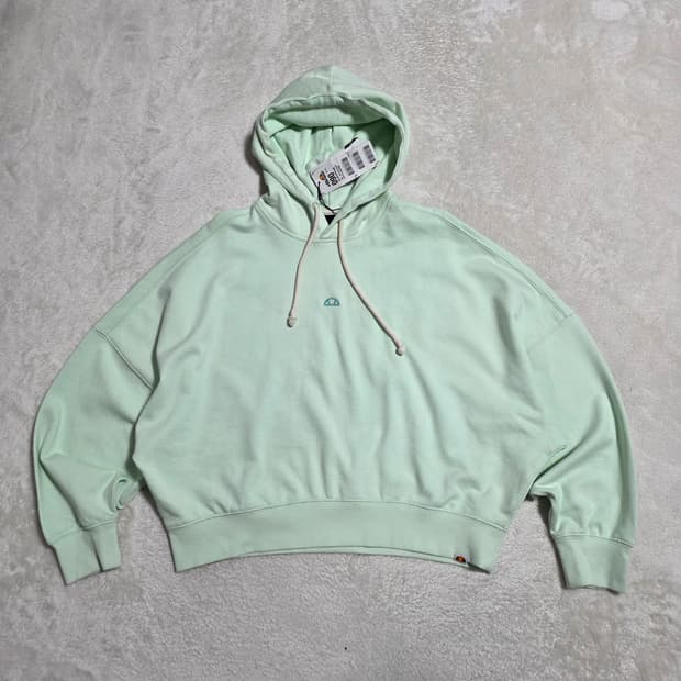 (S)여성 엘레쎄 크롭 후드티 민트