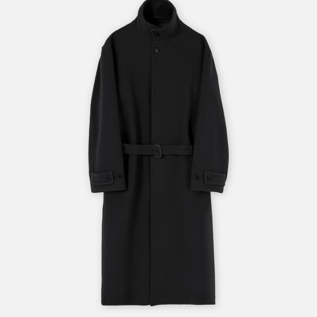 [구매] 브라운야드 스탠드 카라 코트 블랙 5사이즈