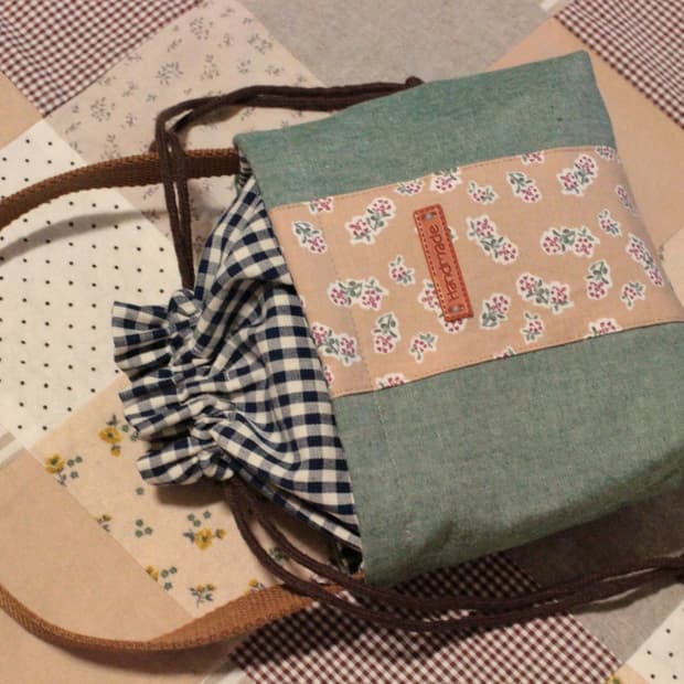 핸드메이드 손잡이 스트링 파우치