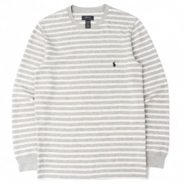폴로 스트라이프 와플 롱슬리브 구합니다