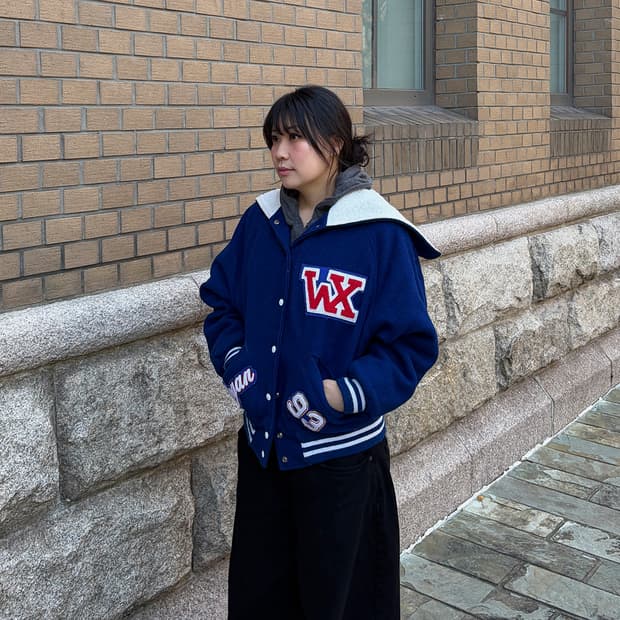 90s USA 세일러 바시티 자켓