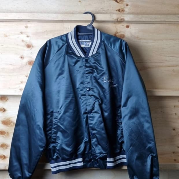 초크라인 네이비 바시티 자켓 XL (MADE IN USA)