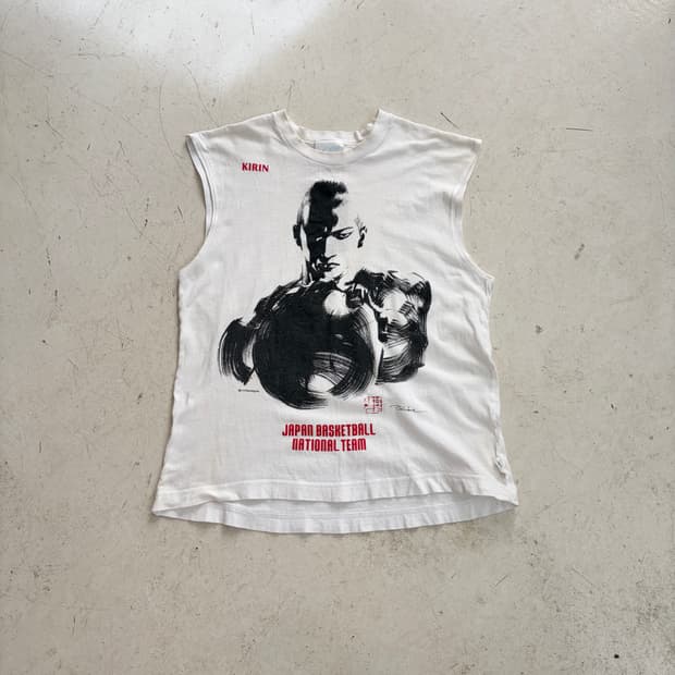 00s 미즈노와 기린x슬램덩크 빈티지 슬리브리스